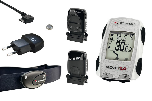 Велокомпьютер Sigma ROX 10.0 GPS SET, комплект с датчиками Велокомпьютер Sigma ROX 10.0 GPS SET, комплект с датчиками